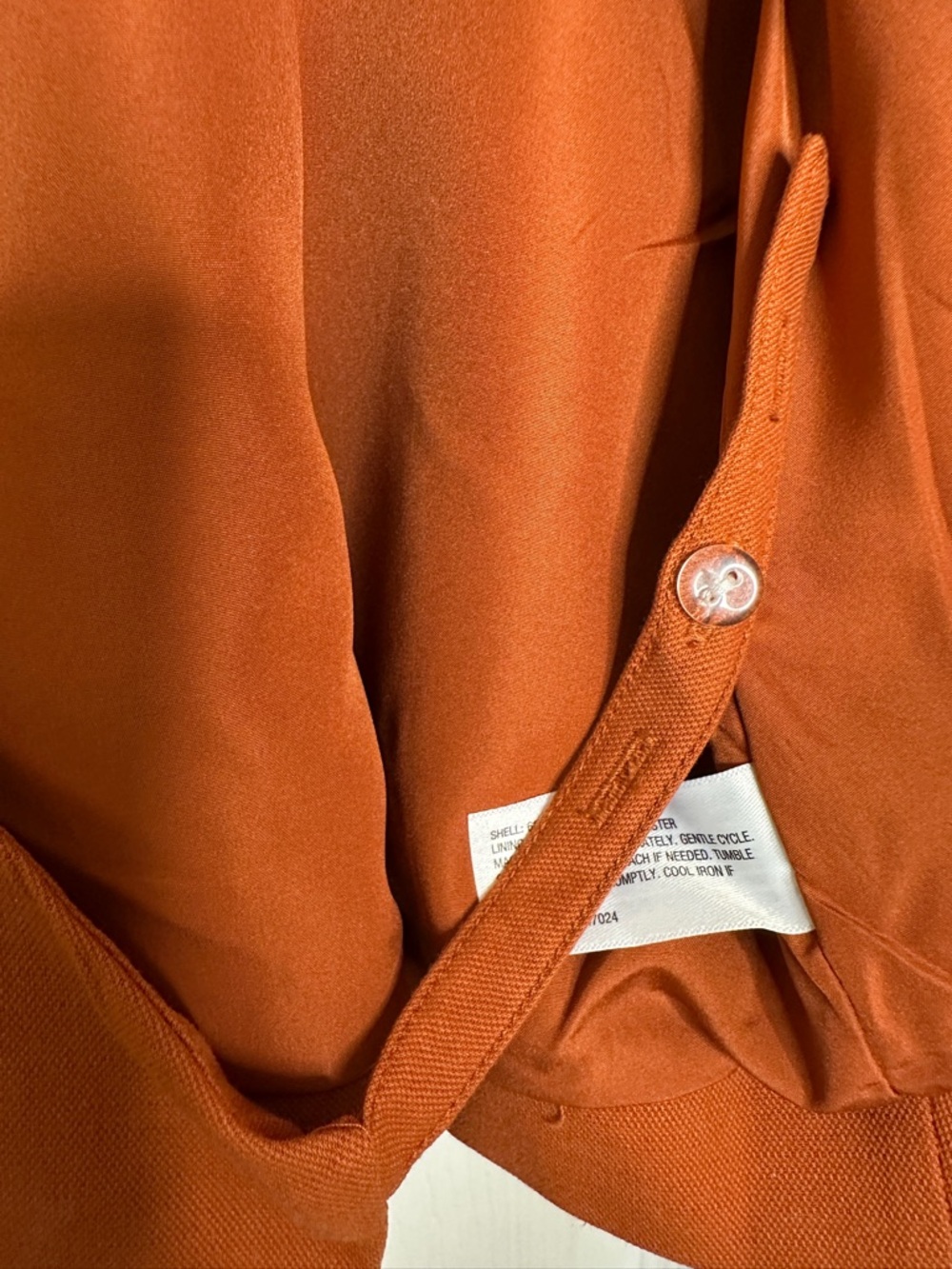 Future Collective Rust Wrap-Front Sleeveless Blouse - Picture 3 of 6